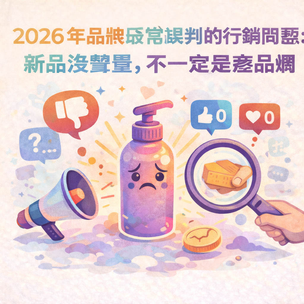 2026 年品牌最常誤判的行銷問題：新品沒聲量，不一定是產品爛