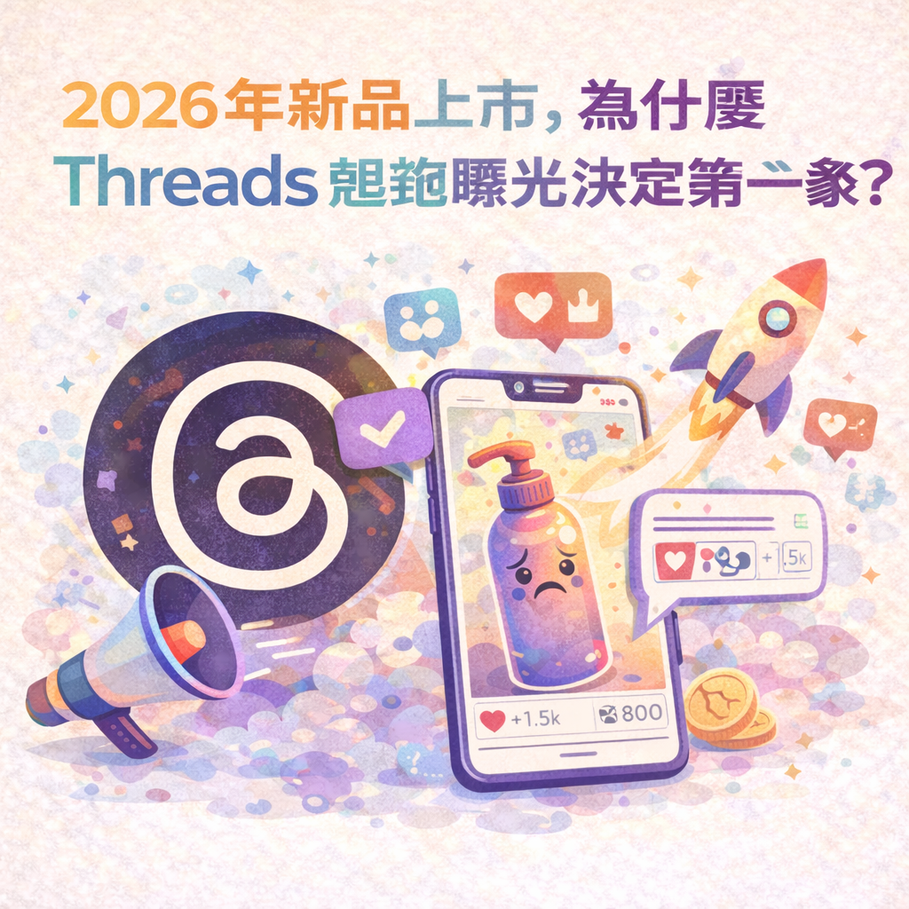 2026 年新品上市，為什麼 Threads 起跑曝光決定第一印象？