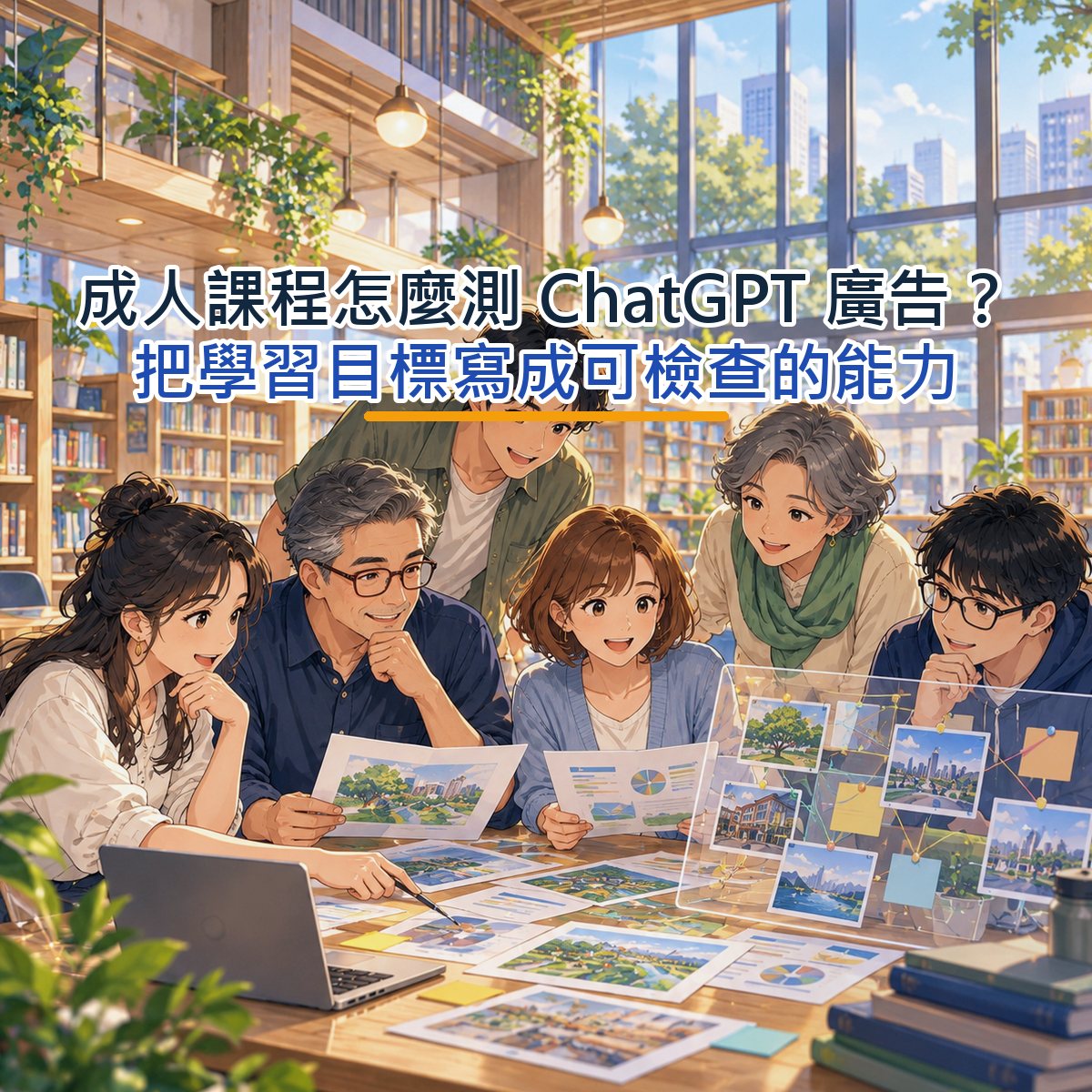成人課程怎麼測 ChatGPT 廣告？把學習目標寫成可檢查的能力