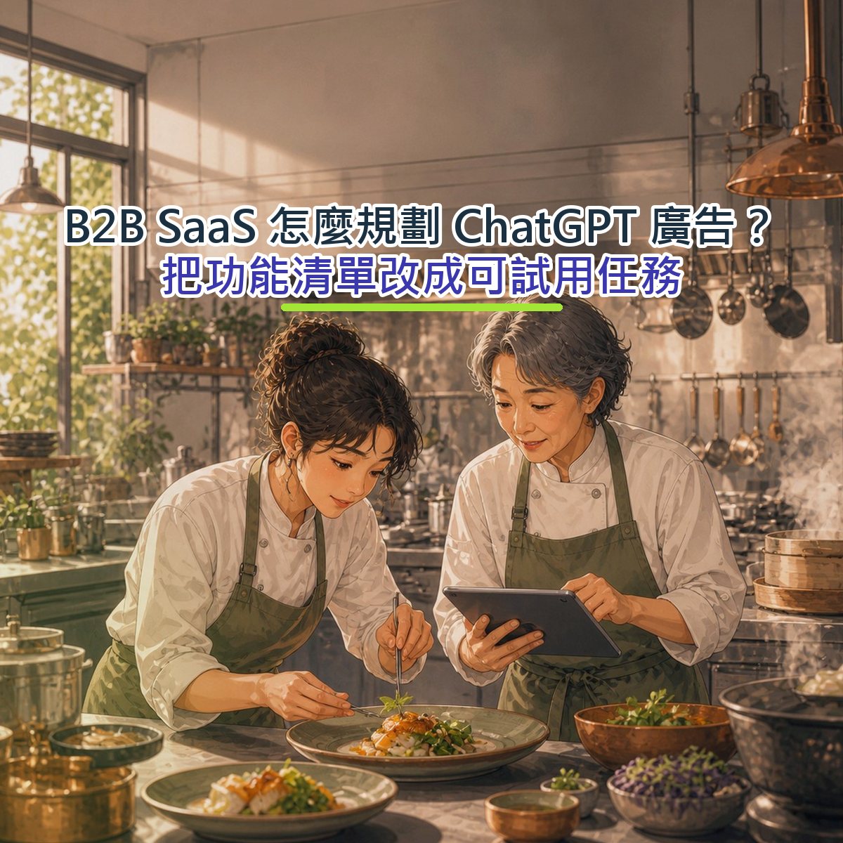 B2B SaaS 怎麼規劃 ChatGPT 廣告？把功能清單改成可試用任務