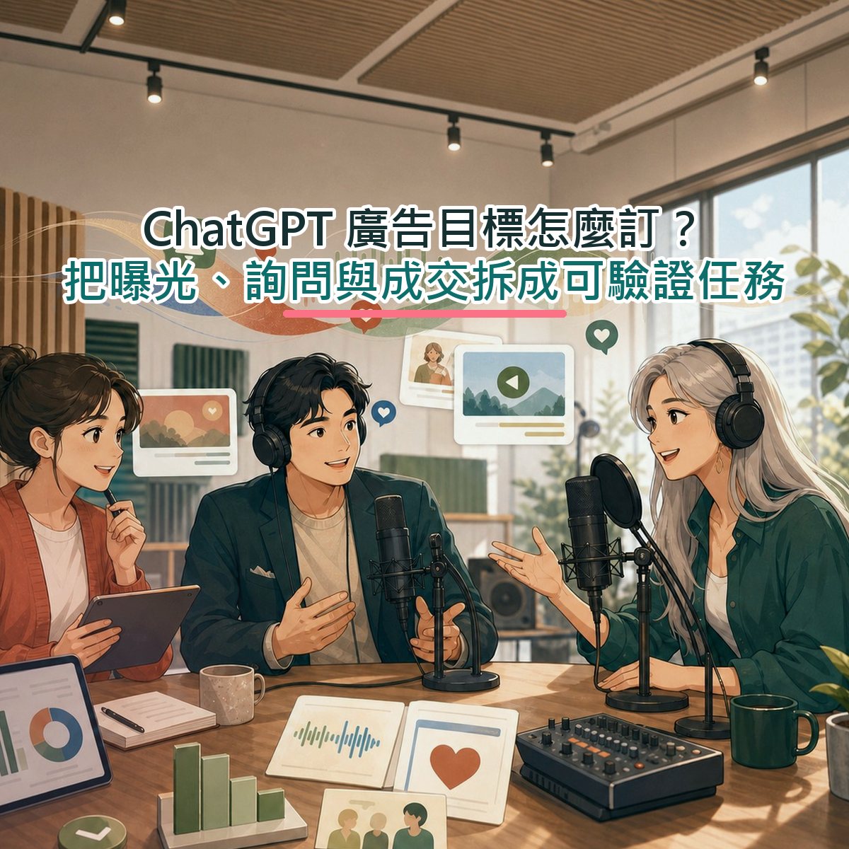ChatGPT 廣告目標怎麼訂？把曝光、詢問與成交拆成可驗證任務