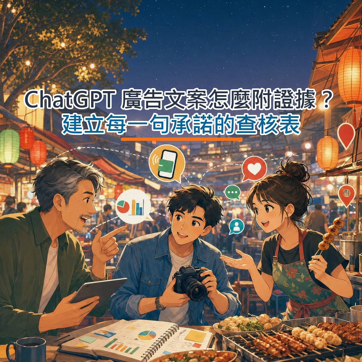 ChatGPT 廣告文案怎麼附證據？建立每一句承諾的查核表