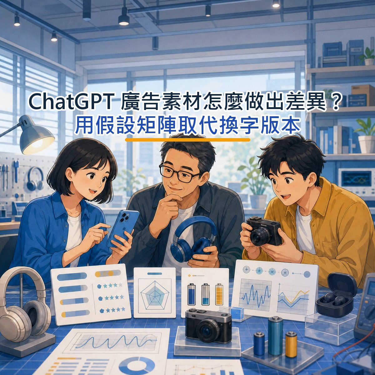 ChatGPT 廣告素材怎麼做出差異？用假設矩陣取代換字版本