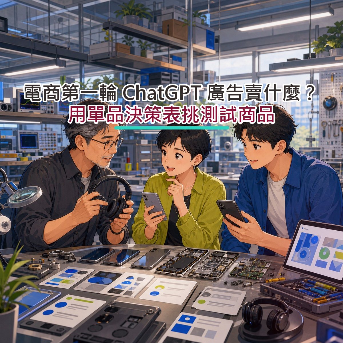 電商第一輪 ChatGPT 廣告賣什麼？用單品決策表挑測試商品