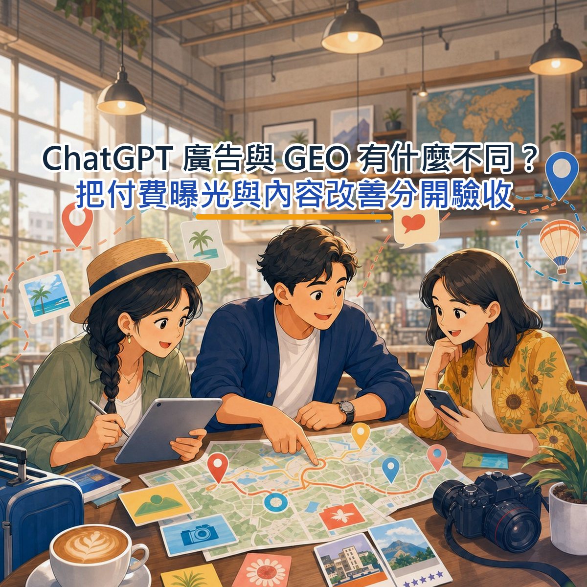 ChatGPT 廣告與 GEO 有什麼不同？把付費曝光與內容改善分開驗收