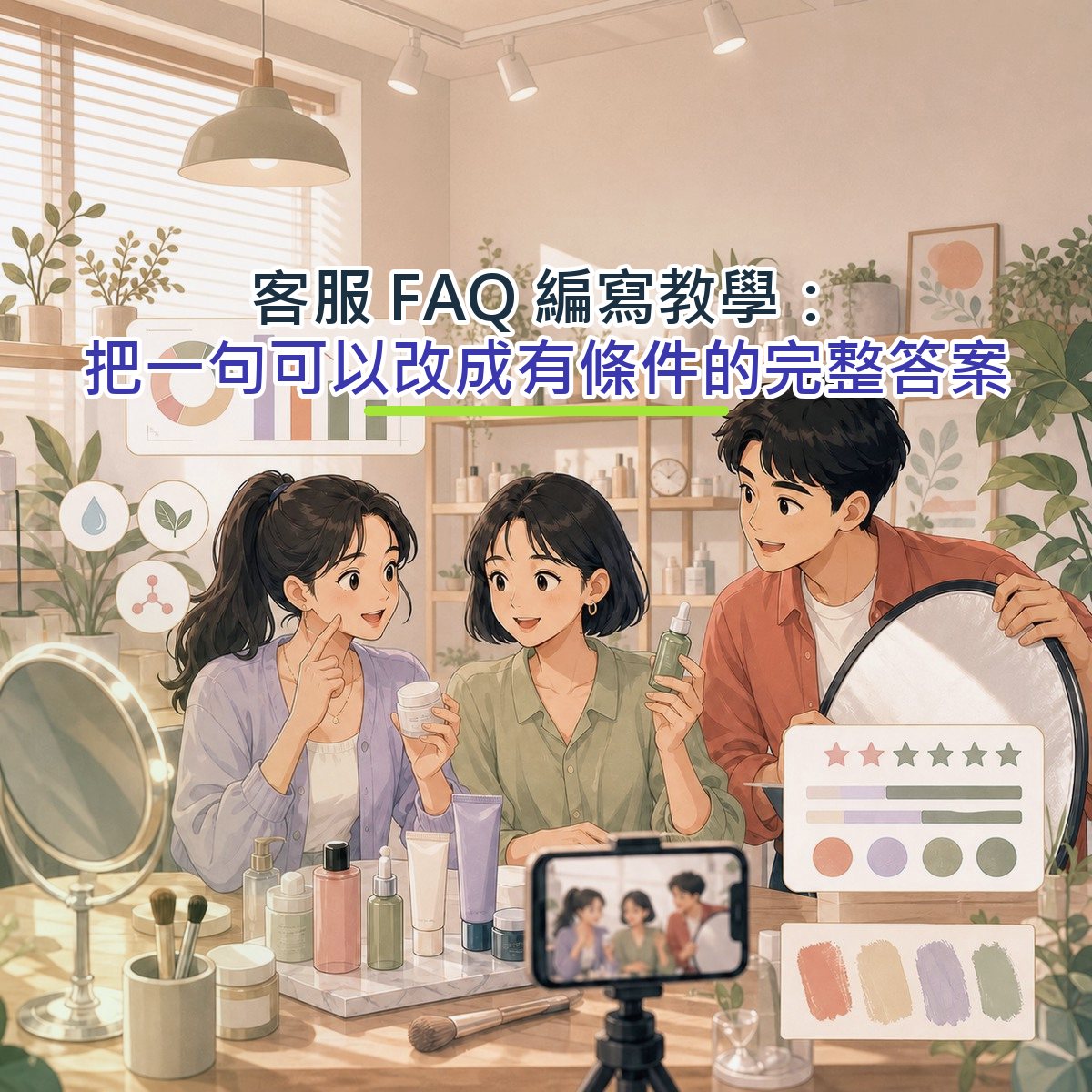 客服 FAQ 編寫教學：把一句可以改成有條件的完整答案