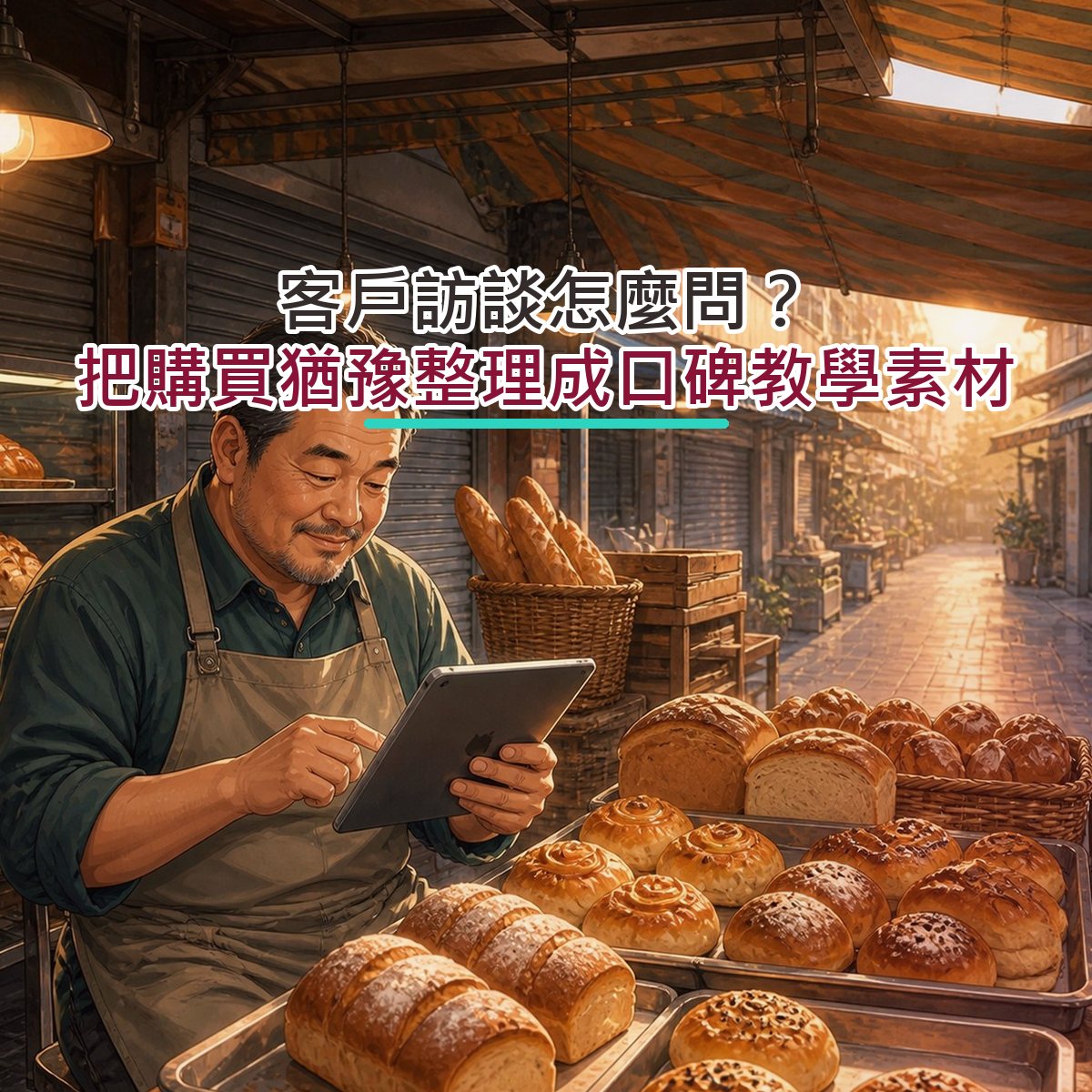 客戶訪談怎麼問？把購買猶豫整理成口碑教學素材