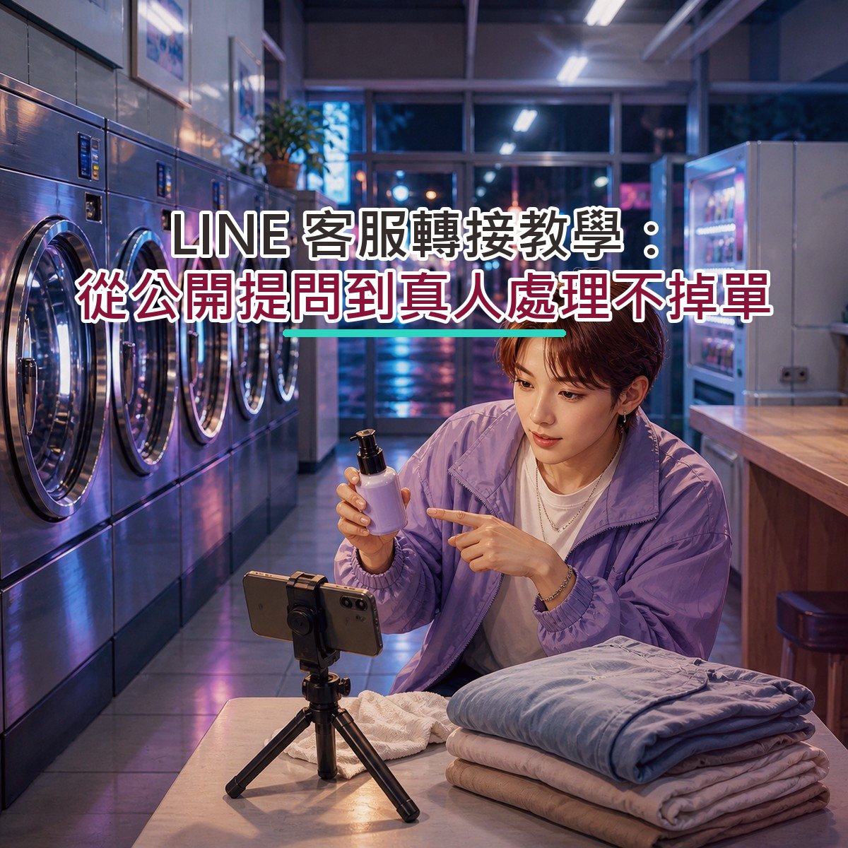 LINE 客服轉接教學：從公開提問到真人處理不掉單