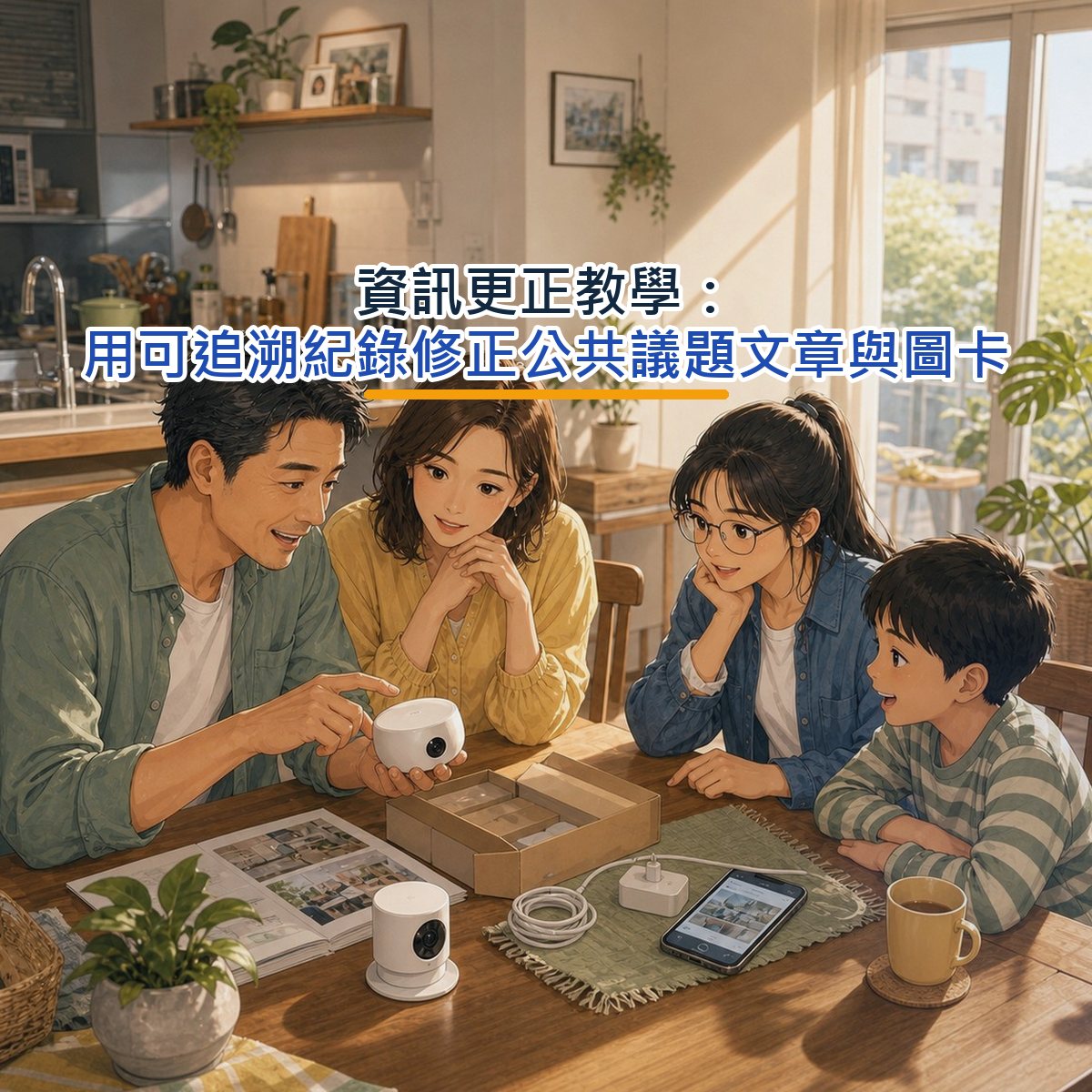資訊更正教學：用可追溯紀錄修正公共議題文章與圖卡