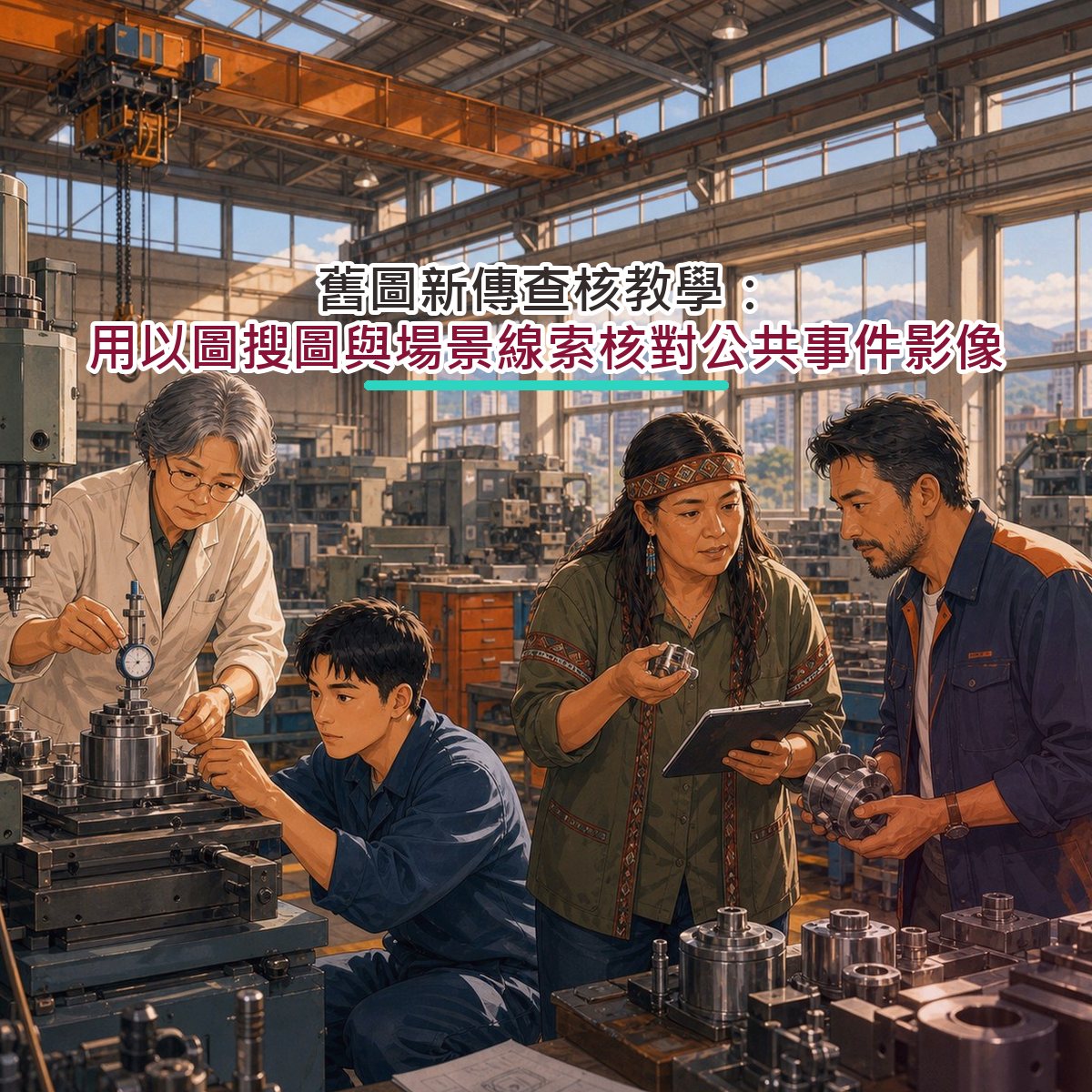 舊圖新傳查核教學：用以圖搜圖與場景線索核對公共事件影像