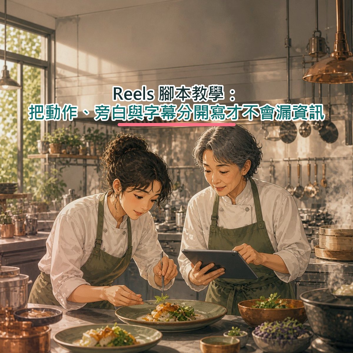 Reels 腳本教學：把動作、旁白與字幕分開寫才不會漏資訊