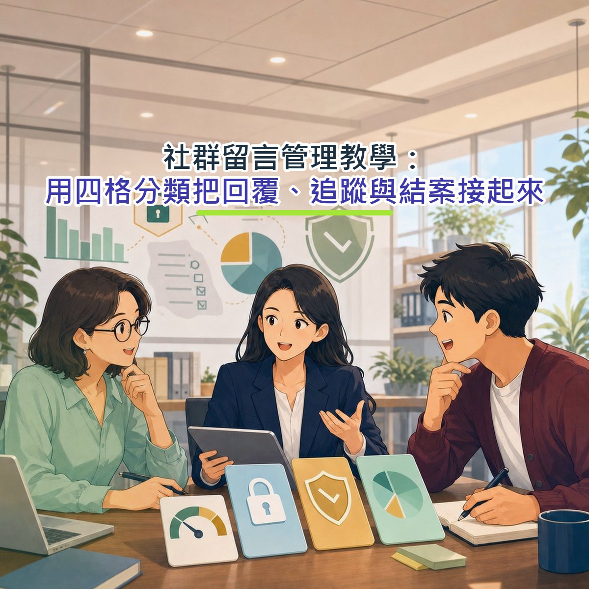 社群留言管理教學：用四格分類把回覆、追蹤與結案接起來