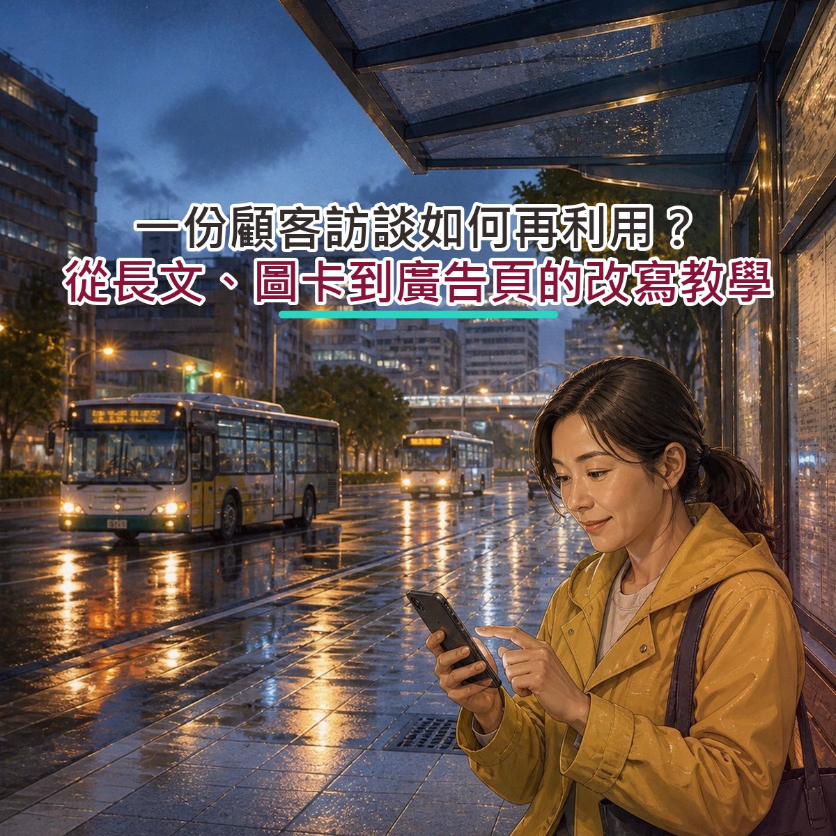 一份顧客訪談如何再利用？從長文、圖卡到廣告頁的改寫教學
