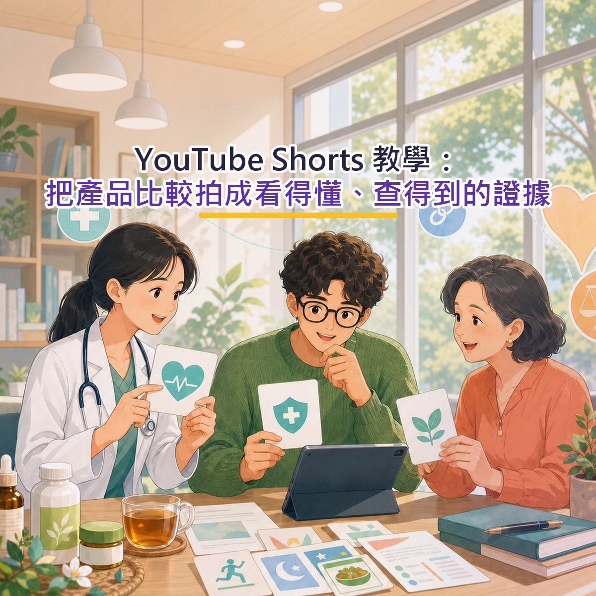 YouTube Shorts 教學：把產品比較拍成看得懂、查得到的證據