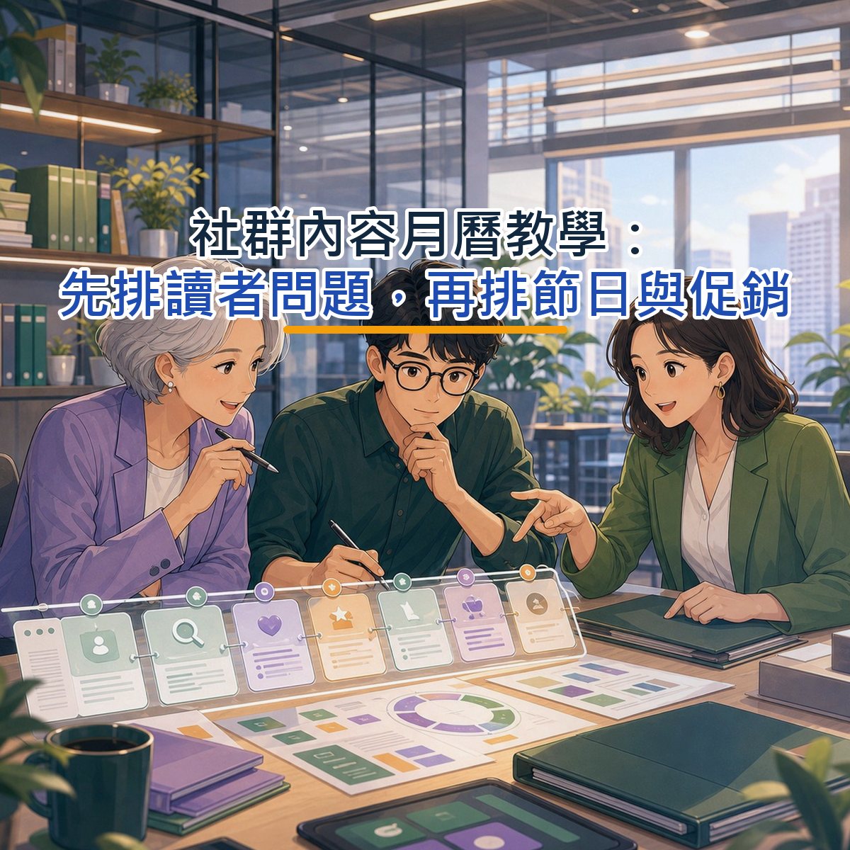 社群內容月曆教學：先排讀者問題，再排節日與促銷