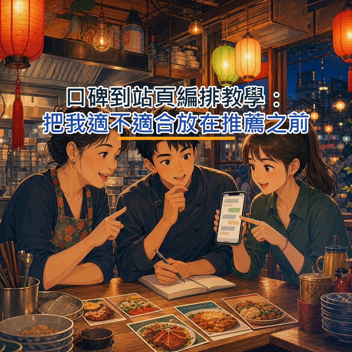 口碑到站頁編排教學：把我適不適合放在推薦之前