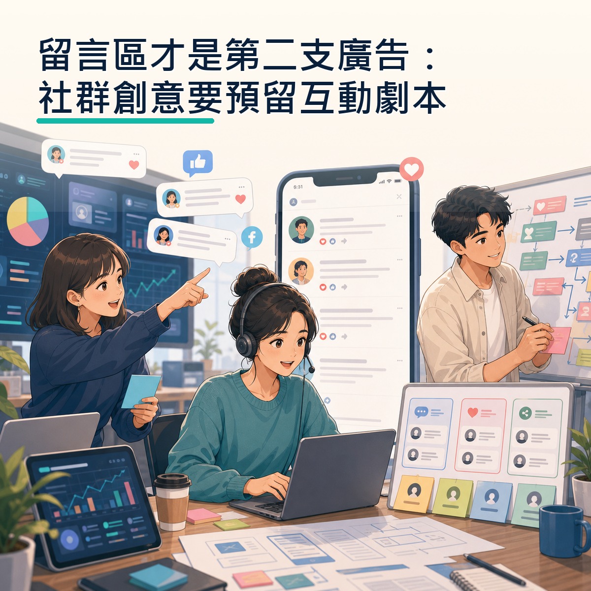 留言區才是第二支廣告：社群創意要預留互動劇本