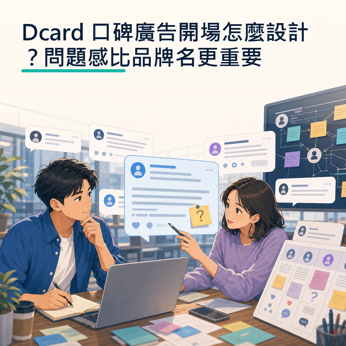 Dcard 口碑廣告開場怎麼設計？問題感比品牌名更重要