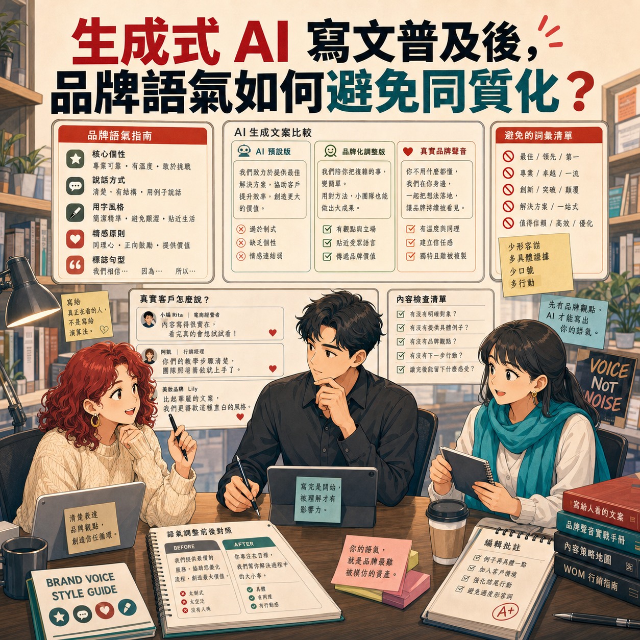 生成式 AI 寫文普及後，品牌語氣如何避免同質化？