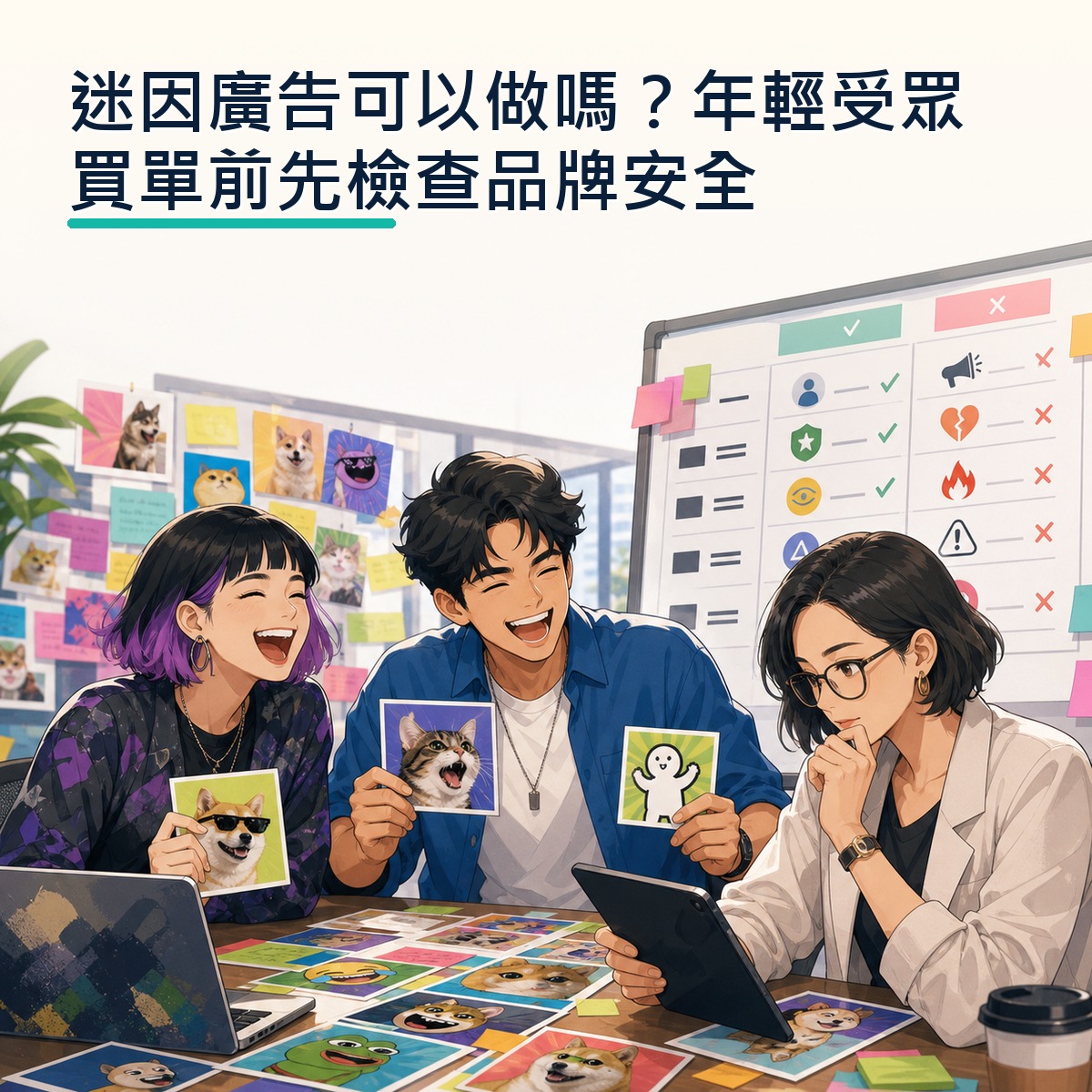 迷因廣告可以做嗎？年輕受眾買單前先檢查品牌安全