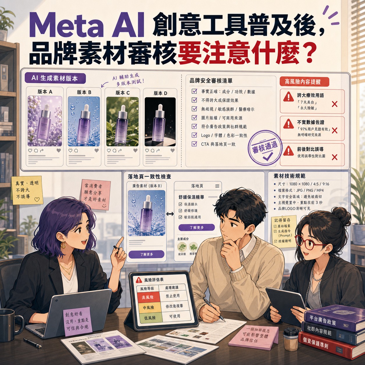 Meta AI 創意工具普及後，品牌素材審核要注意什麼？