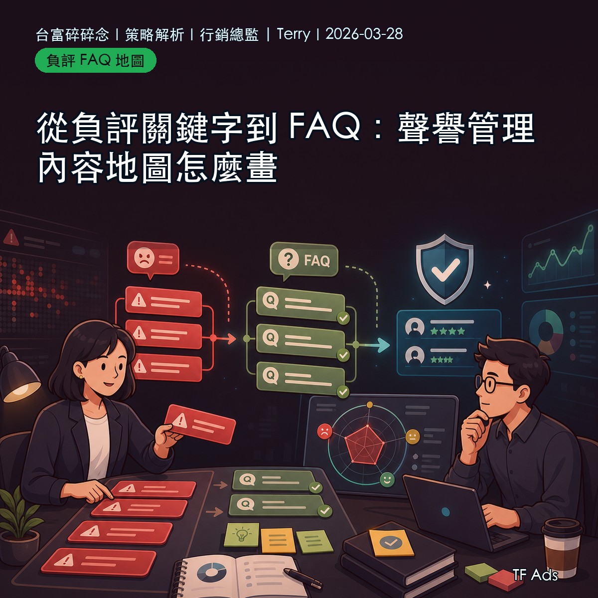 從負評關鍵字到 FAQ：聲譽管理內容地圖怎麼畫