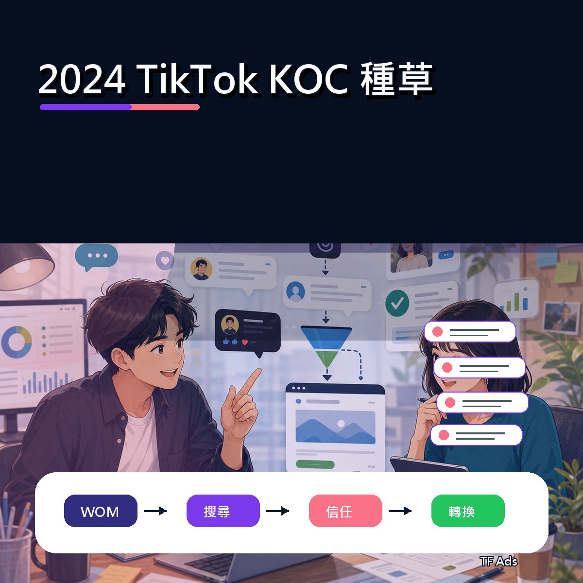 TikTok 在 2024 為什麼紅：KOC 種草給品牌的啟示
