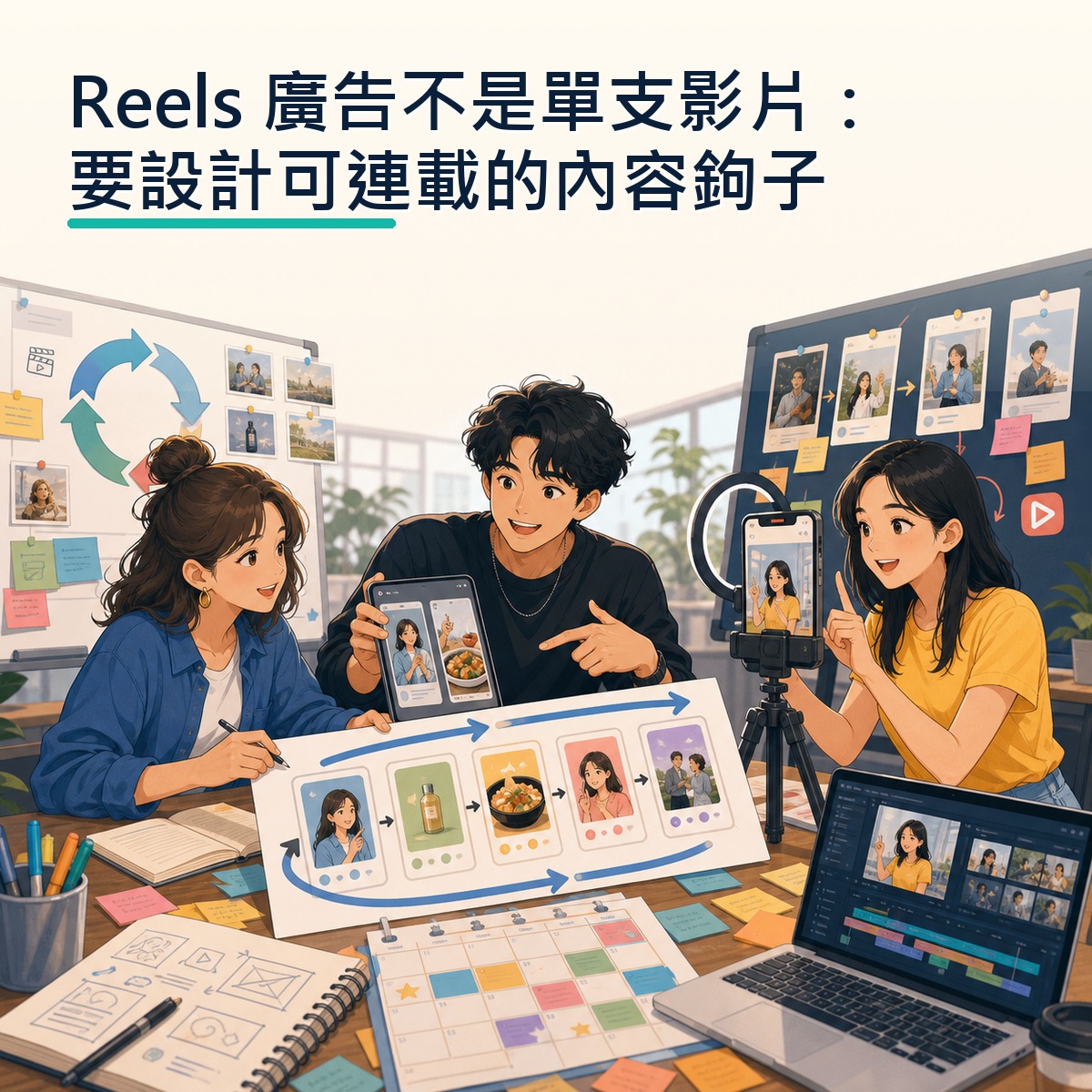 Reels 廣告不是單支影片：要設計可連載的內容鉤子