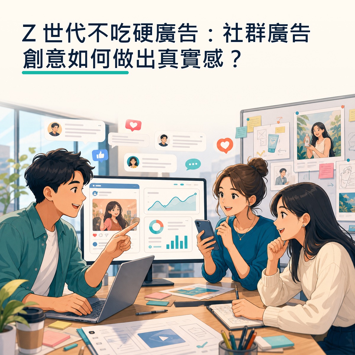 Z 世代不吃硬廣告：社群廣告創意如何做出真實感？