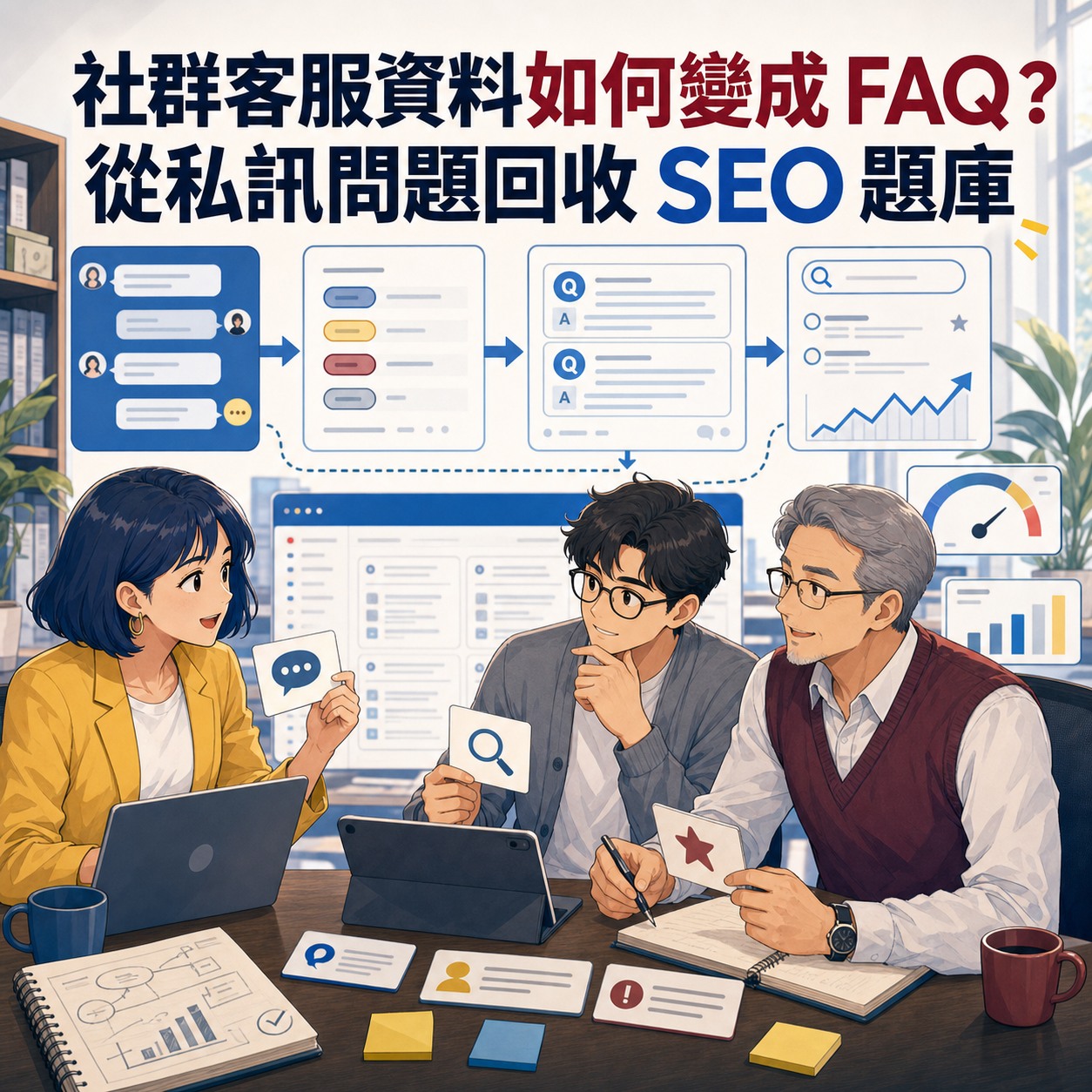 社群客服資料如何變成 FAQ？從私訊問題回收 SEO 題庫