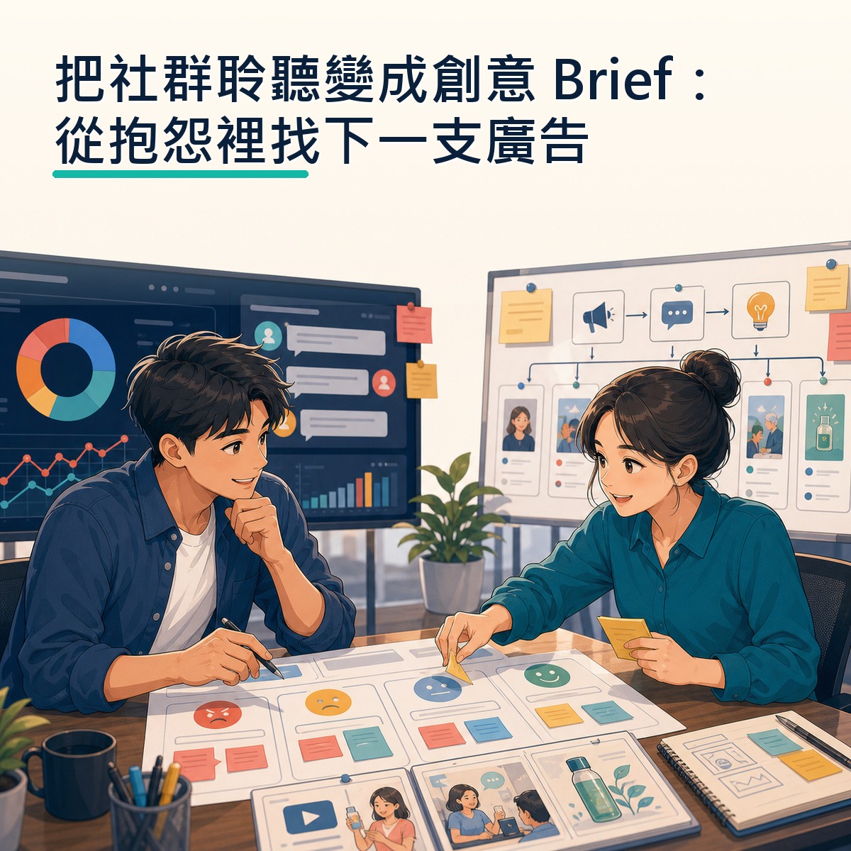 把社群聆聽變成創意 Brief：從抱怨裡找下一支廣告