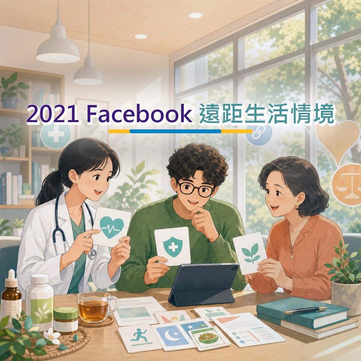 2021 Facebook 上的醫療健康決策路徑：遠距生活情境執行清單｜負評處理