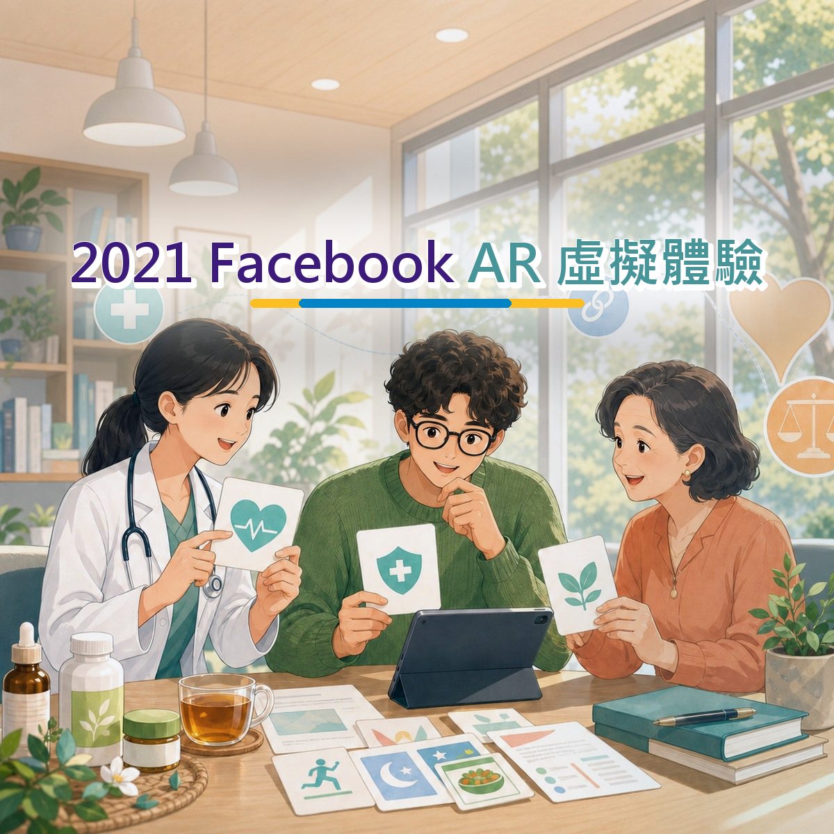 2021 Facebook 口碑企劃：用創作者合作接住醫療健康消費者｜AR 虛擬體驗
