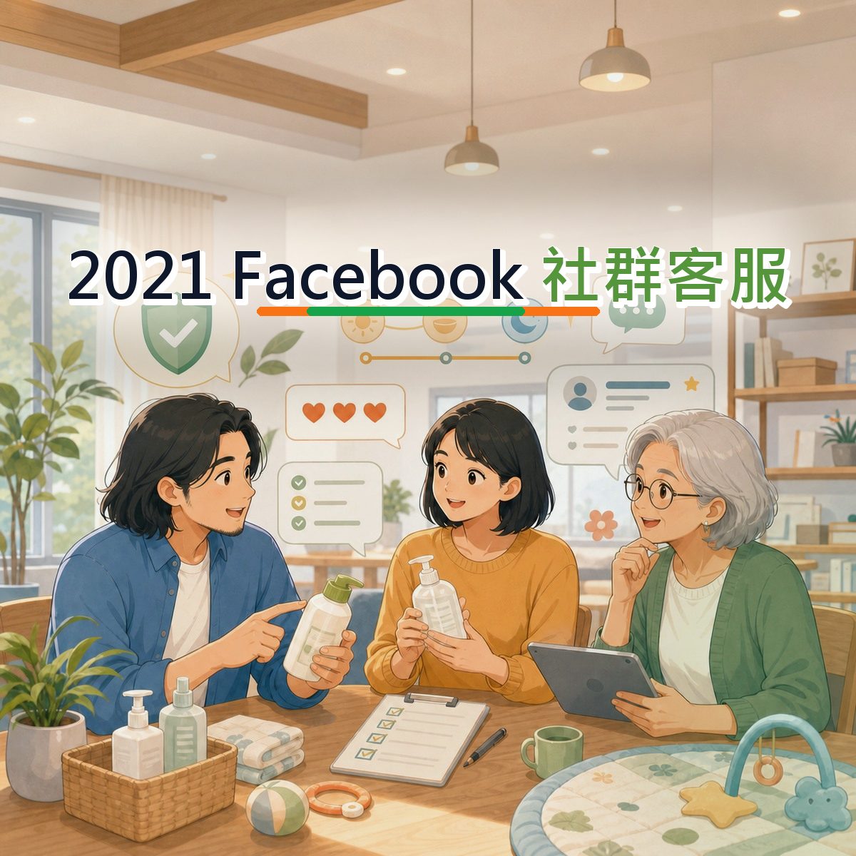 2021 醫療健康社群客服指南：Facebook 從看見到行動｜比較內容