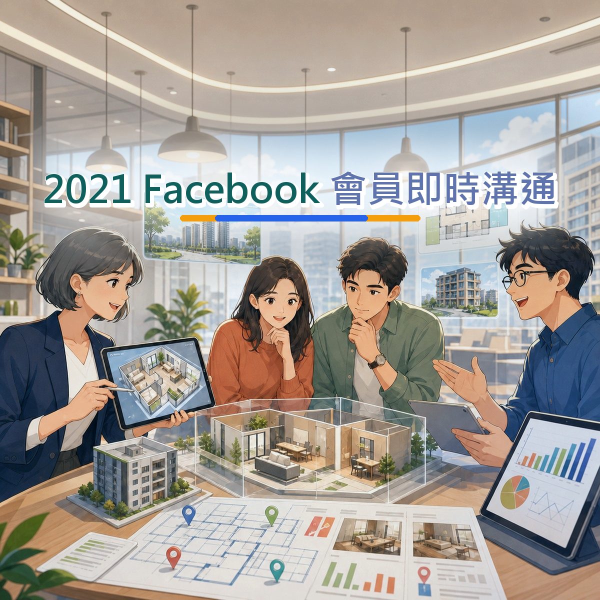 2021 Facebook 口碑企劃：用新品暖機接住房產居家消費者｜會員即時溝通