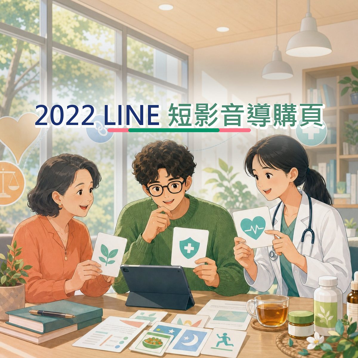 2022 醫療健康短影音導購頁指南：LINE 從看見到行動｜社群搜尋