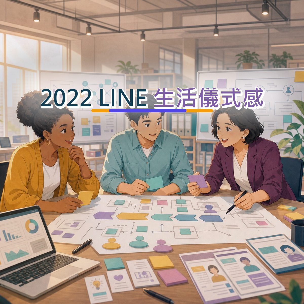 2022 LINE 上的B2B 服務決策路徑：生活儀式感執行清單｜跨平台接力