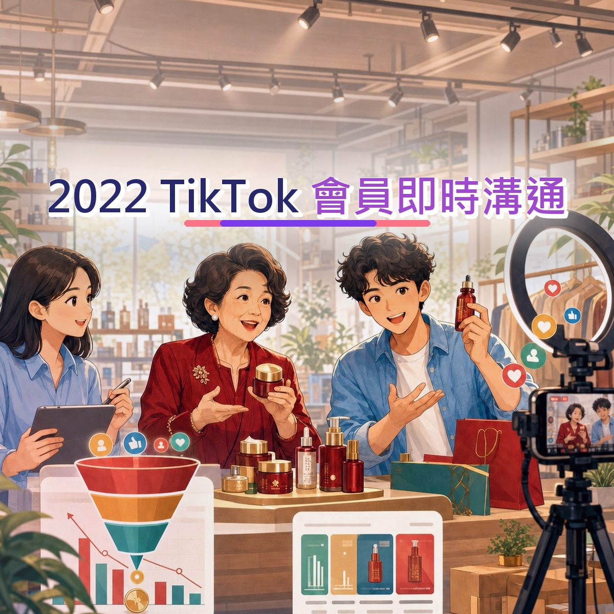 2022 美妝保養口碑廣告：TikTok 的社群搜尋信任訊號｜會員即時溝通
