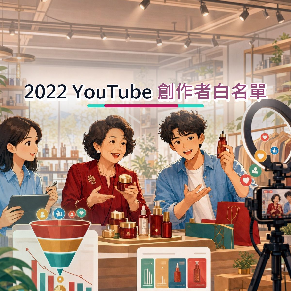 2022 創作者白名單不是追流行：YouTube 的零售電商內容方法｜搜尋承接