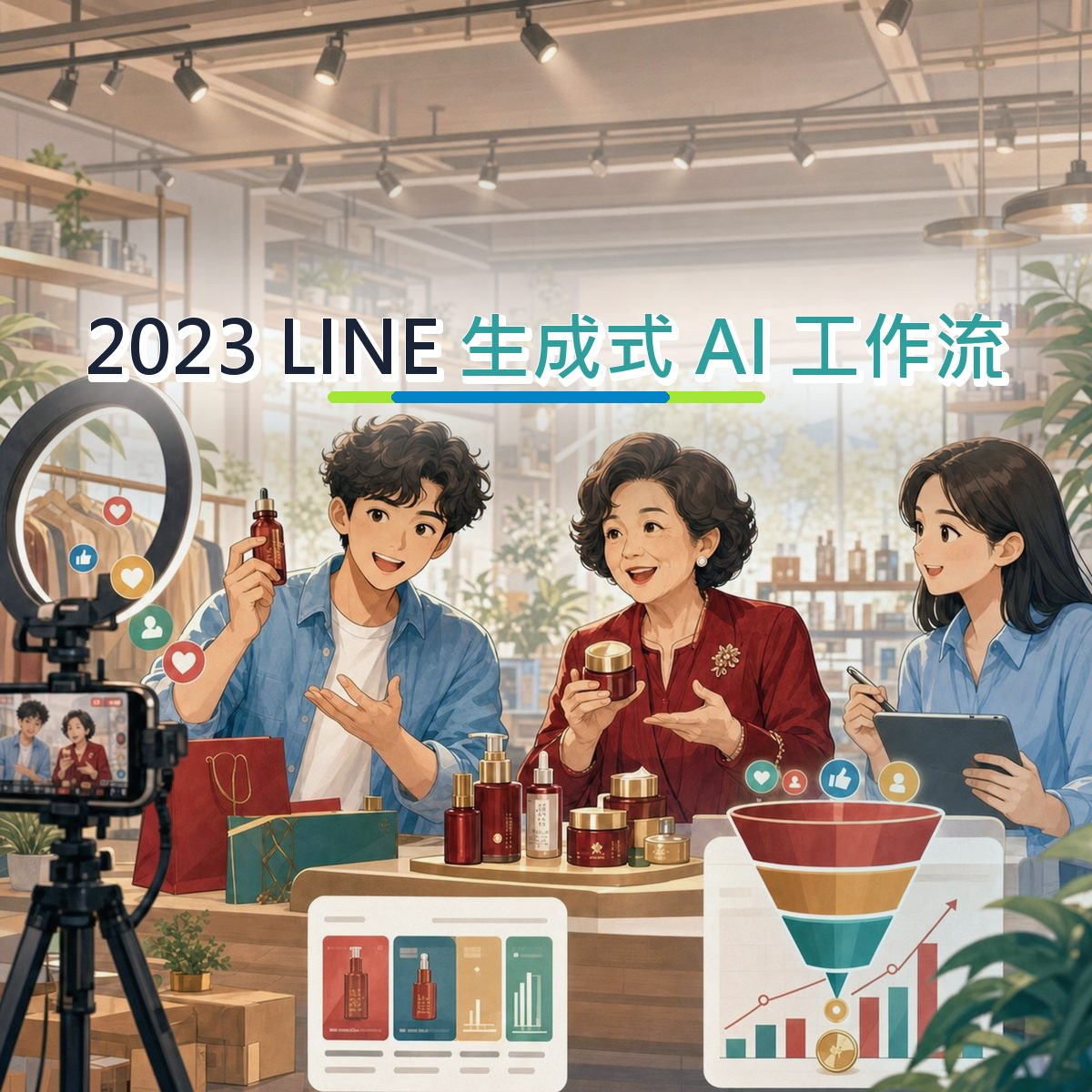 2023 生成式 AI 工作流不是追流行：LINE 的美妝保養內容方法｜真實心得