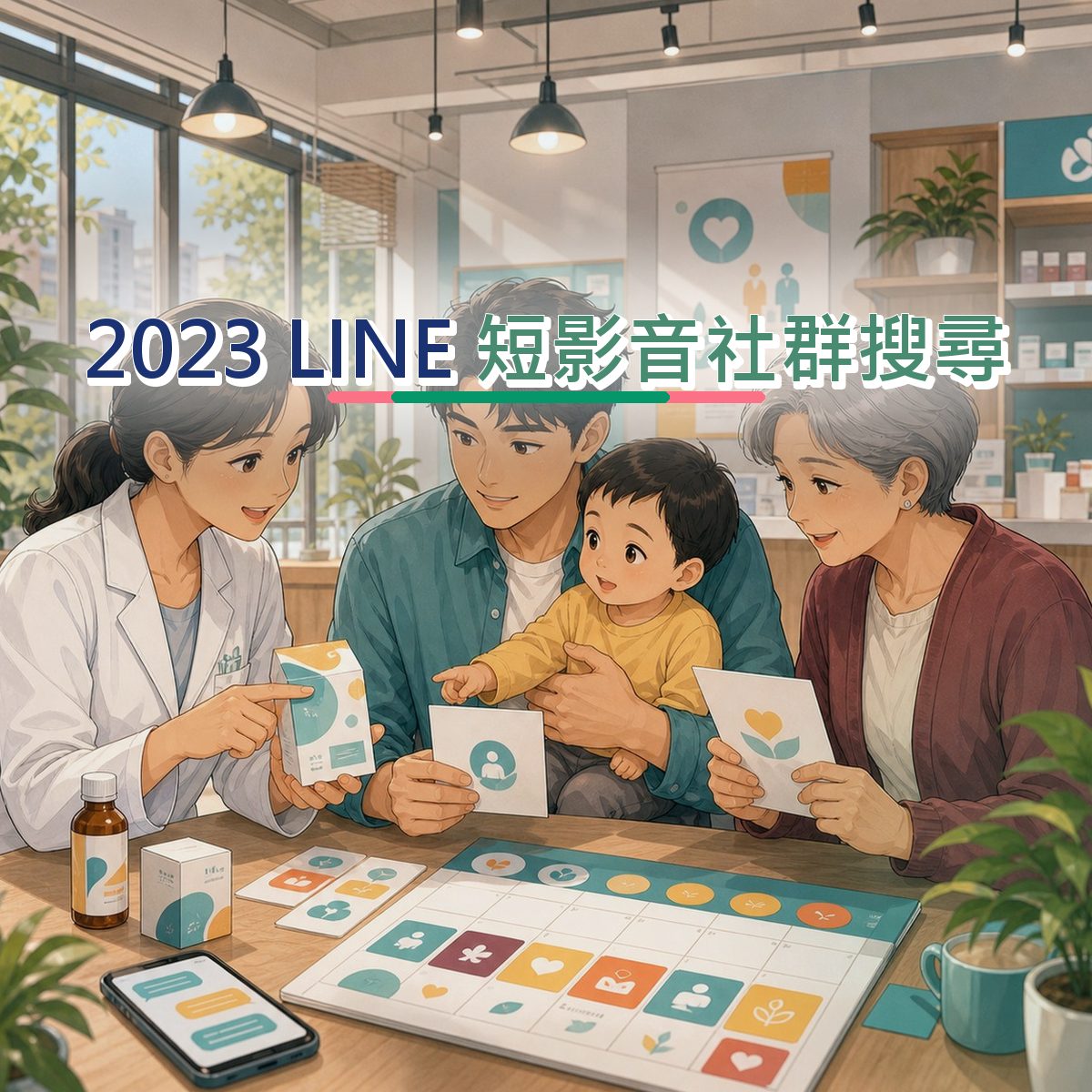 2023 LINE 上的醫療健康決策路徑：短影音社群搜尋執行清單｜比較內容