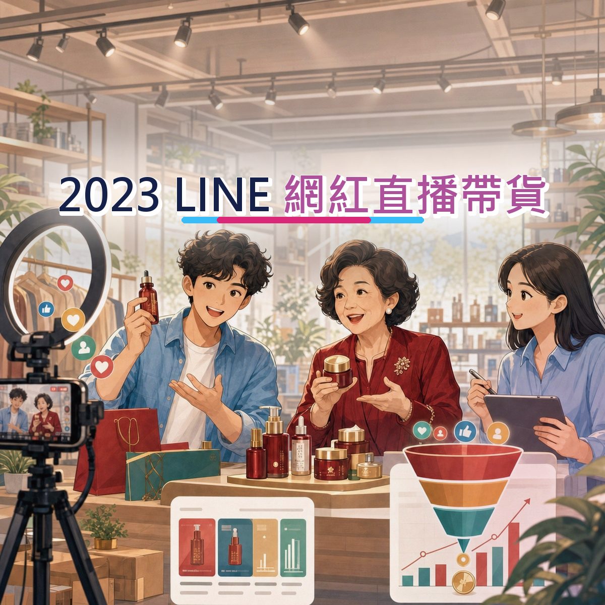 2023 金融服務口碑廣告：LINE 的口碑月報信任訊號｜網紅直播帶貨