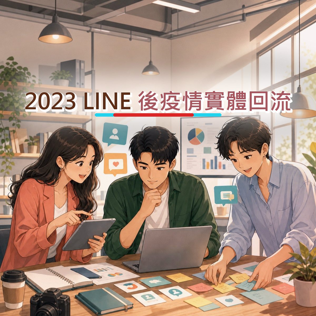 2023 後疫情實體回流不是追流行：LINE 的教育學習內容方法｜新品暖機