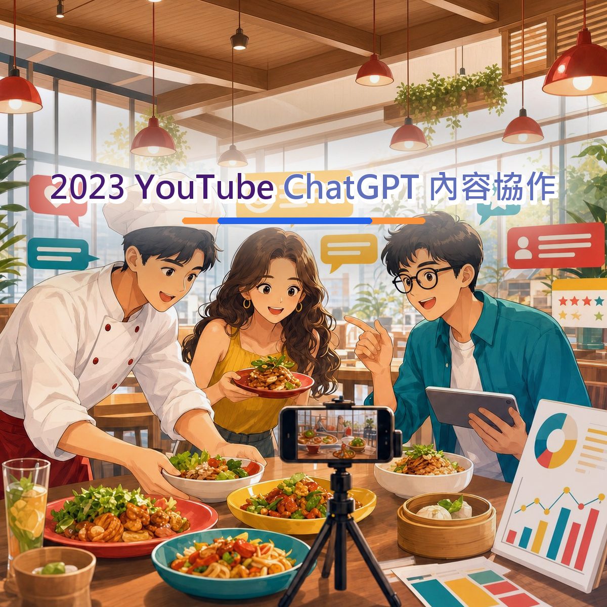 2023 餐飲食品ChatGPT 內容協作指南：YouTube 從看見到行動｜跨平台接力
