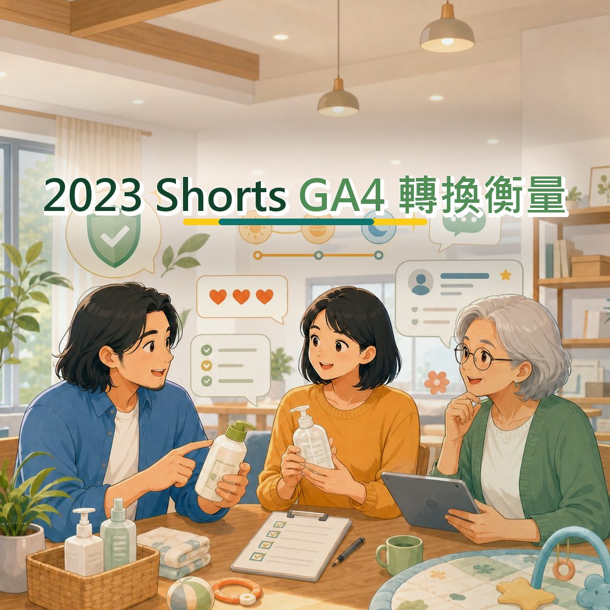2023 YouTube Shorts 內容企劃怎麼寫？母嬰家庭GA4 轉換衡量拆解｜圈層語言