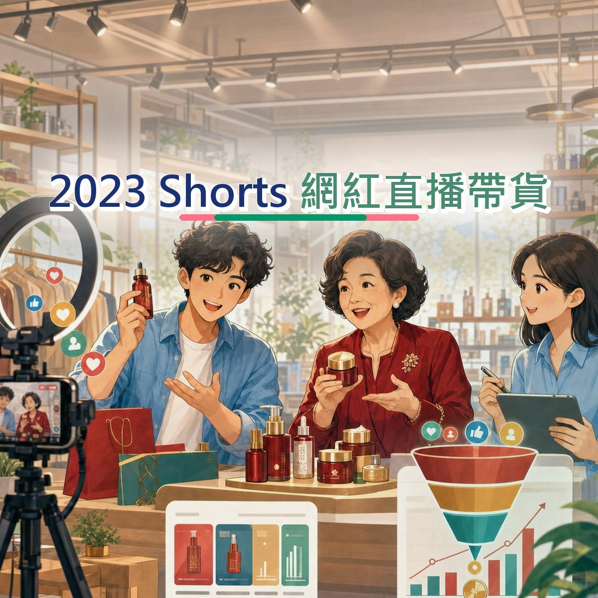 2023 YouTube Shorts 內容企劃怎麼寫？3C 家電網紅直播帶貨拆解｜成效指標