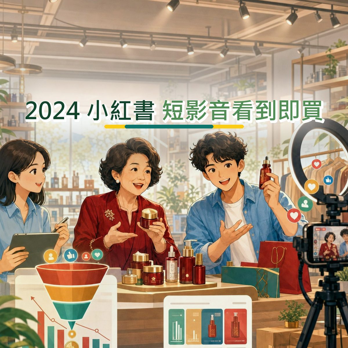 2024 醫療健康短影音看到即買指南：小紅書 從看見到行動｜比較內容