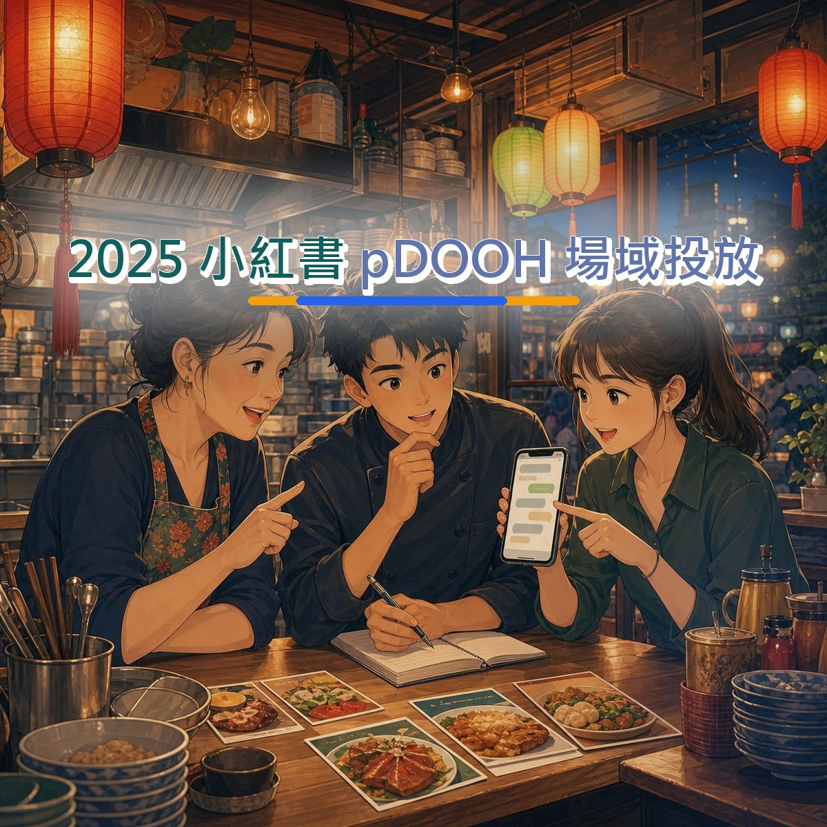 2025 餐飲食品pDOOH 場域投放指南：小紅書 從看見到行動｜留言劇本