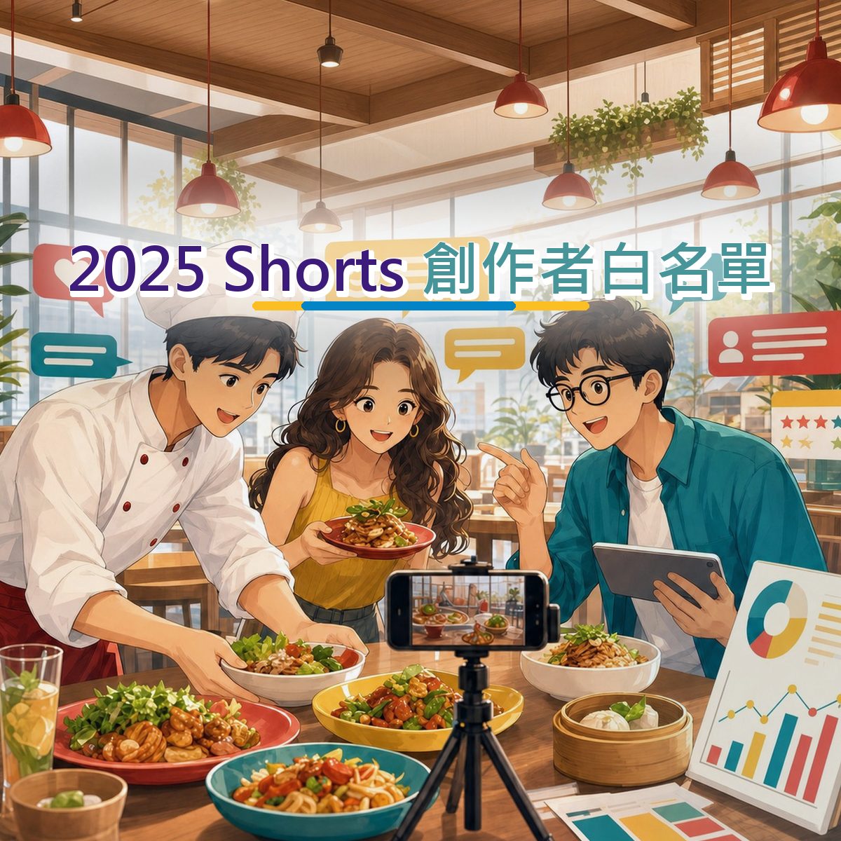 2025 餐飲食品創作者白名單指南：YouTube Shorts 從看見到行動｜短影音節奏