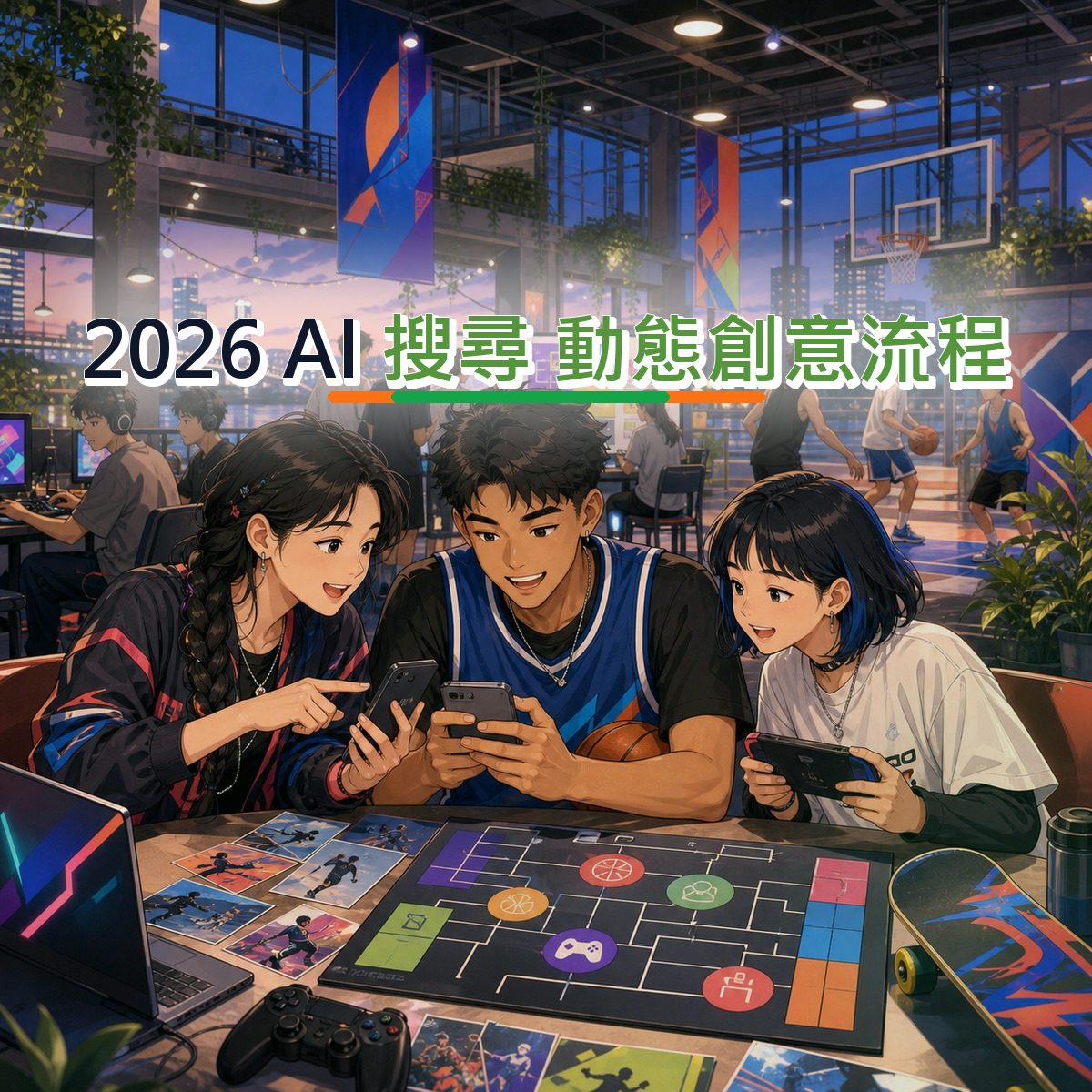2026 AI 搜尋 口碑企劃：用新品暖機接住運動戶外消費者｜動態創意流程